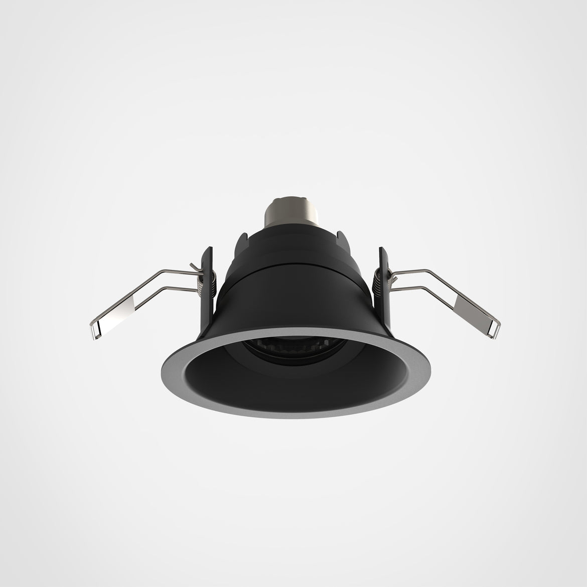Minima Slimline Angled Downlight, Black, GU10, IP65, Fire Rated
