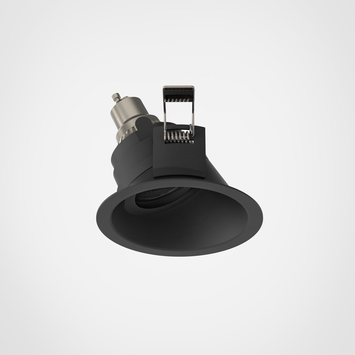 Minima Slimline Angled Downlight, Black, GU10, IP65, Fire Rated
