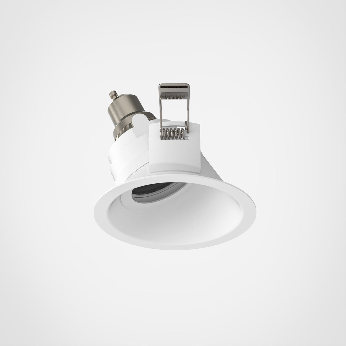 Minima Slimline Angled Downlight, White, GU10, IP65, Fire Rated