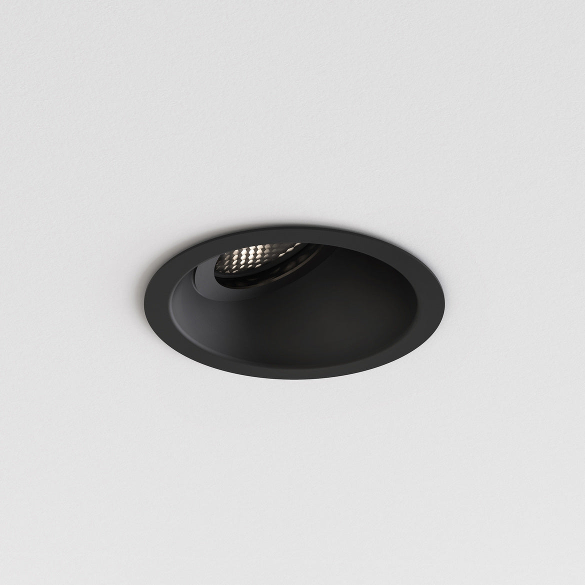 Minima Slimline Angled Downlight, Black, GU10, IP65, Fire Rated