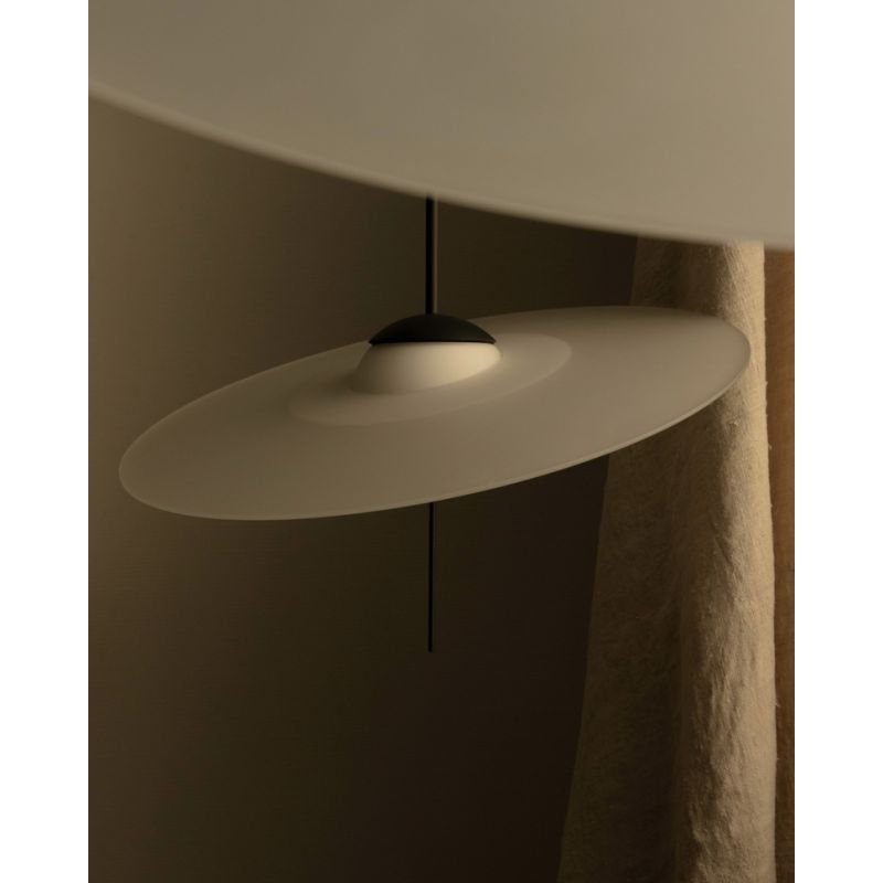 Mono Pendant, 40 cm, Frosted Glass with Black, LED, Touch Dim, IP20