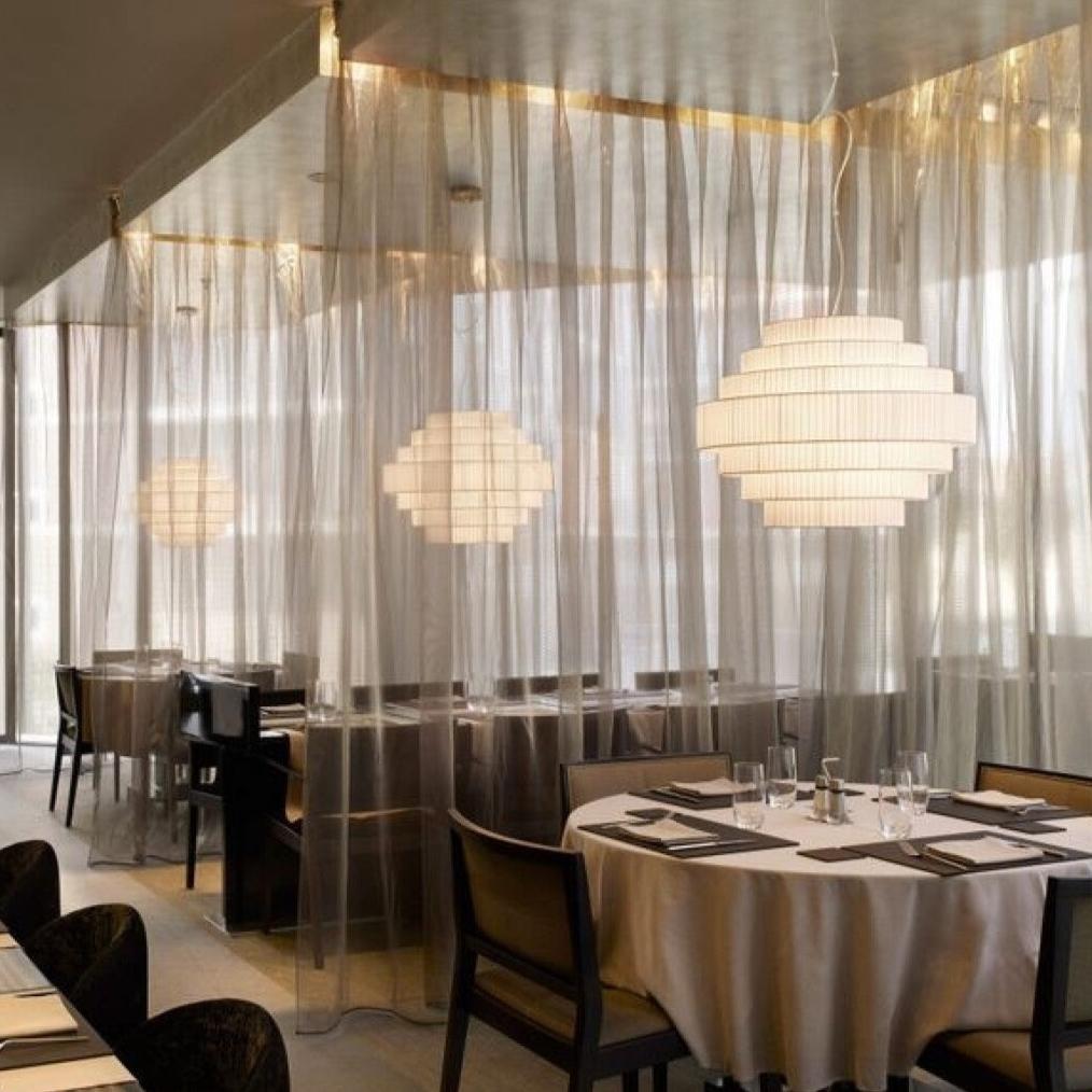 Mos Pendant, 120 cm, White Ribbons, E27, IP20