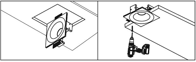 Z: Proled Accessory Mount for Move and Globe SLOPED PLASTERED-IN UMOTRKIT