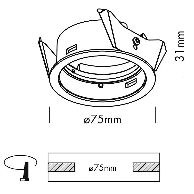 Z: Proled Accessory Mount for Move and Globe TRIM UKIT1