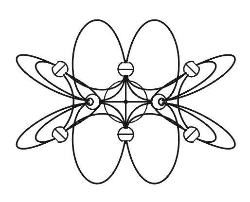 Munari 10, Oblong, Gold Steel with Frosted Acrylic Spheres, LED, 32W, 2400K, Triac Dim, IP20