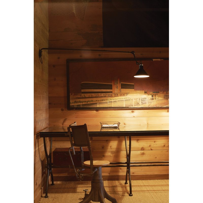 Gras N213 Adjustable Linear Wall Cone Yellow Shade, Plug In, E14, IP20