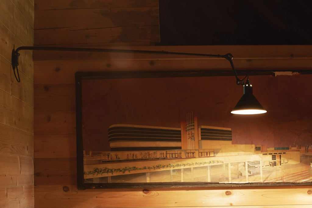 Gras N213 Adjustable Linear Wall Cone Blue Shade, Plug In, E14, IP20