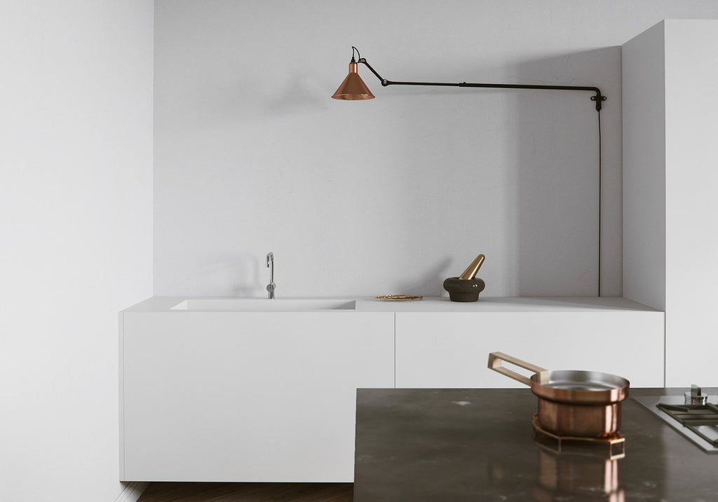 Gras N213 Adjustable Linear Wall Cone Red Shade, Plug In, E14, IP20