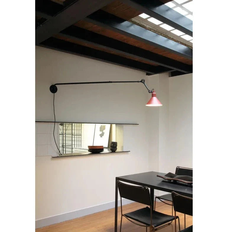 Gras N213 Adjustable Linear Wall Cone Red Shade, Plug In, E14, IP20