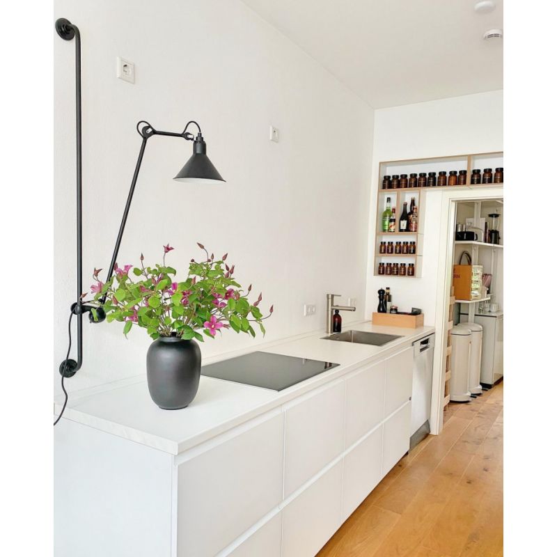 Gras N214 Adjustable Wall Bracket Cone Brass Shade, Plug In, E14, IP20