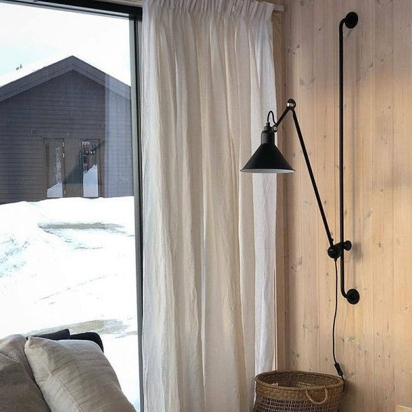 Gras N214 Adjustable Wall Bracket Cone Brass Shade, Plug In, E14, IP20