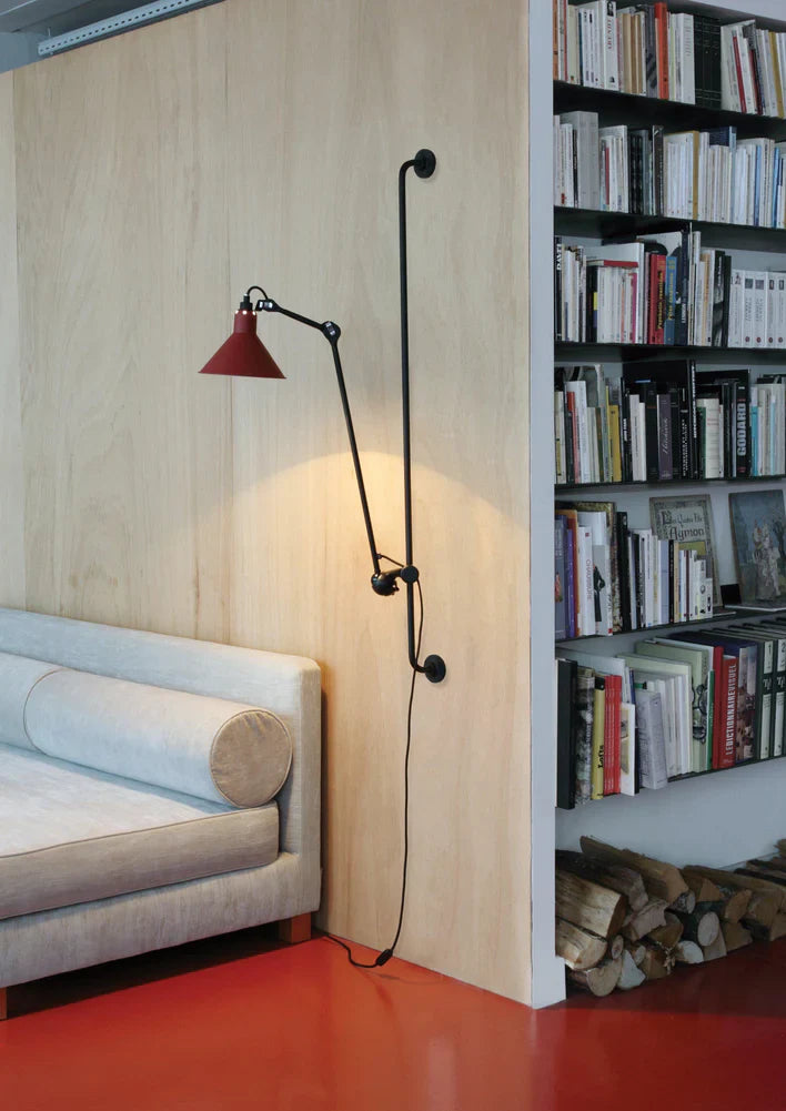 Gras N214 Adjustable Wall Bracket Cone Brass Shade, Plug In, E14, IP20