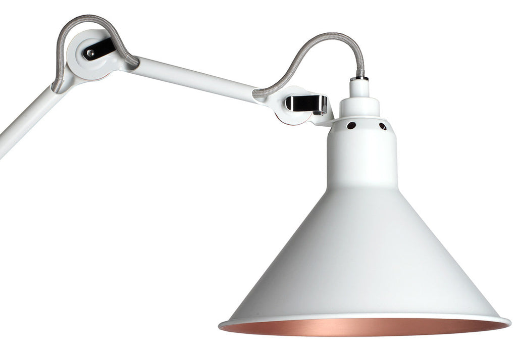 Gras N214 Adjustable Wall Bracket Cone White Shade, Plug In, E14, IP20