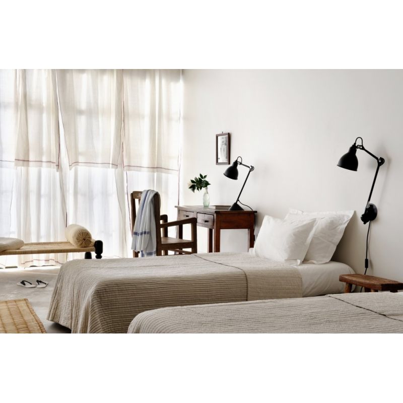 Gras N222 Adjustable Wall Long Up Arm Blue Shade, Plug In, E14, IP20