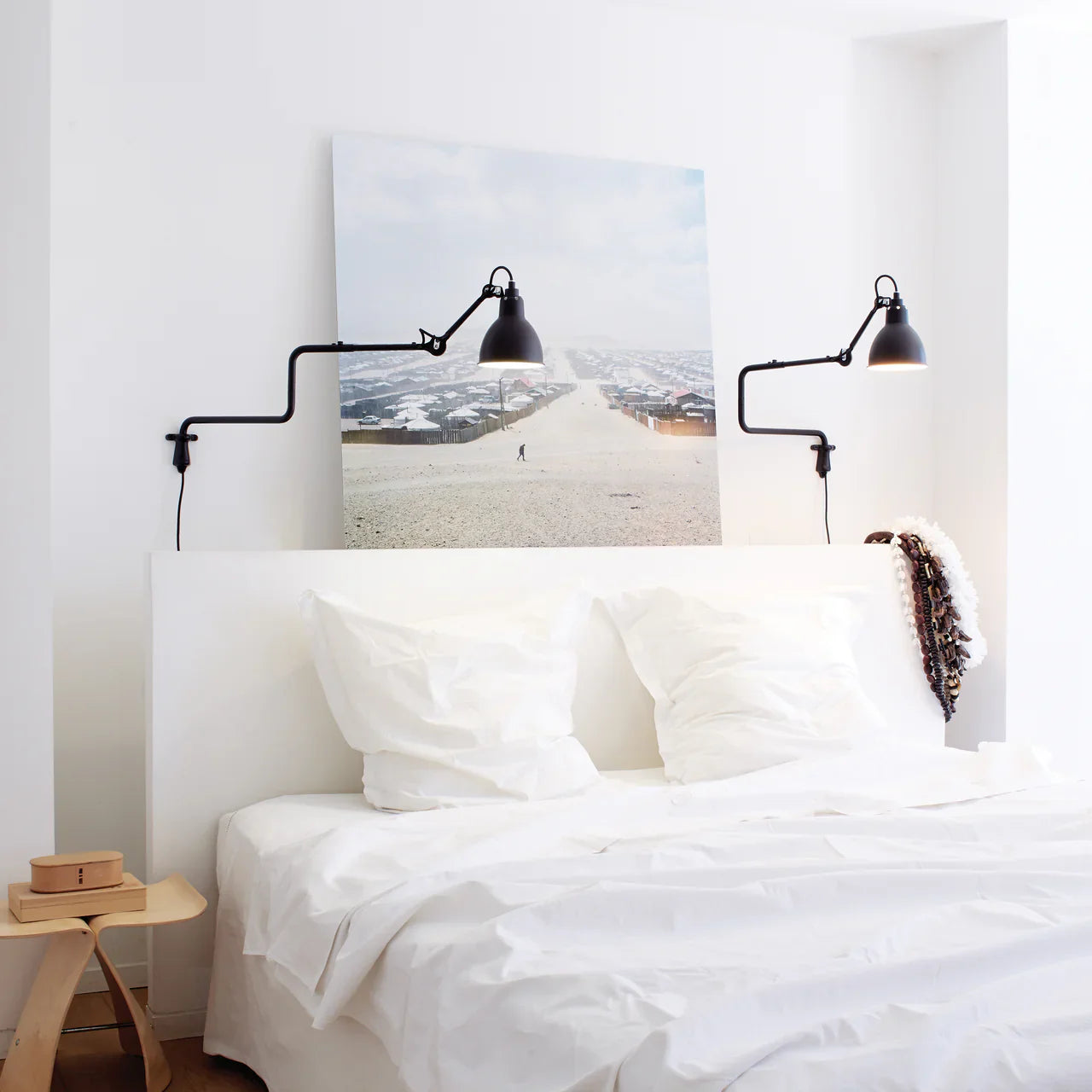 Gras N303 Adjustable Wall C Arm Round Raw Copper Shade, Plug In, E14, IP20