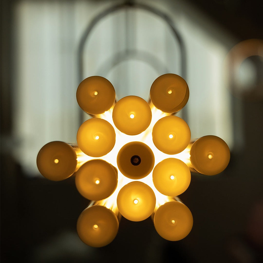 NL 12 Pendant, Linear, Horizontal, Frosted Glass Tubes, LED, 2200K, IP20