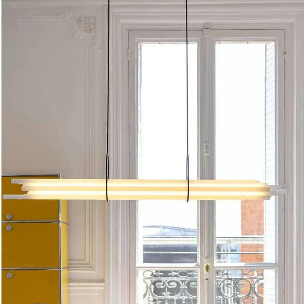 NL 12 Pendant, Linear, Horizontal, Frosted Glass Tubes, LED, 2200K, IP20