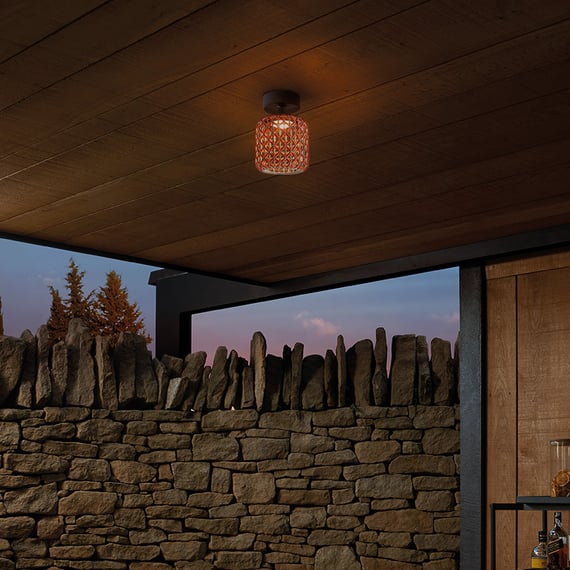 Nans Ceiling, 46, Beige, LED, 9.5W, Triac Dim, IP54