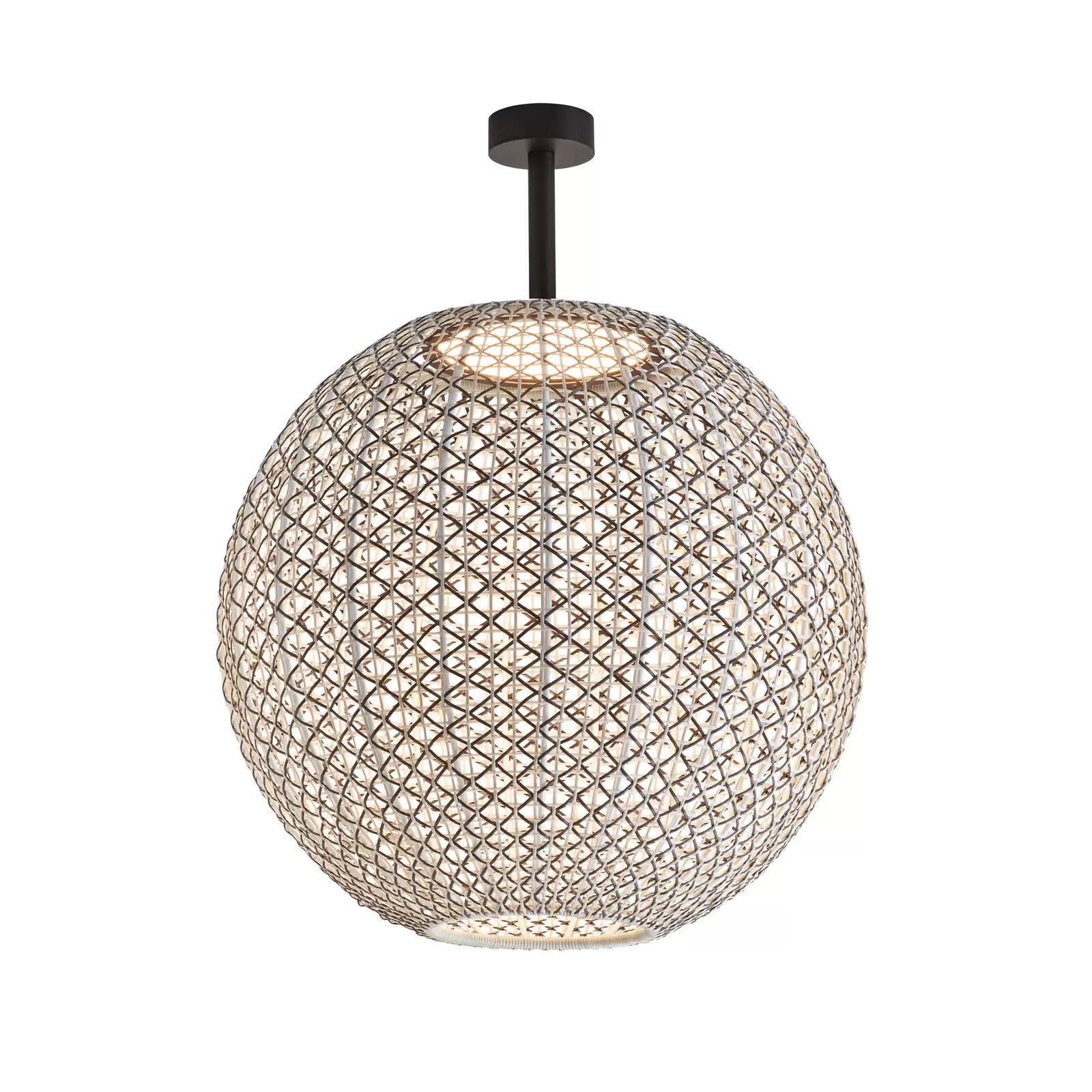 Nans Ceiling, Sphere, 60 cm, Brown, LED, 14W, Triac Dim, IP54