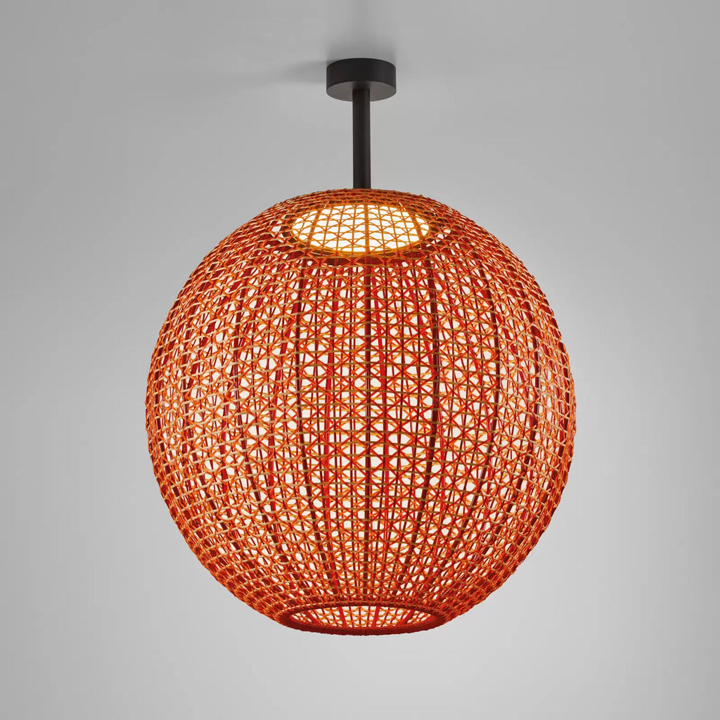Nans Ceiling, Sphere, 80 cm, Red, LED, 24W, Triac Dim, IP54