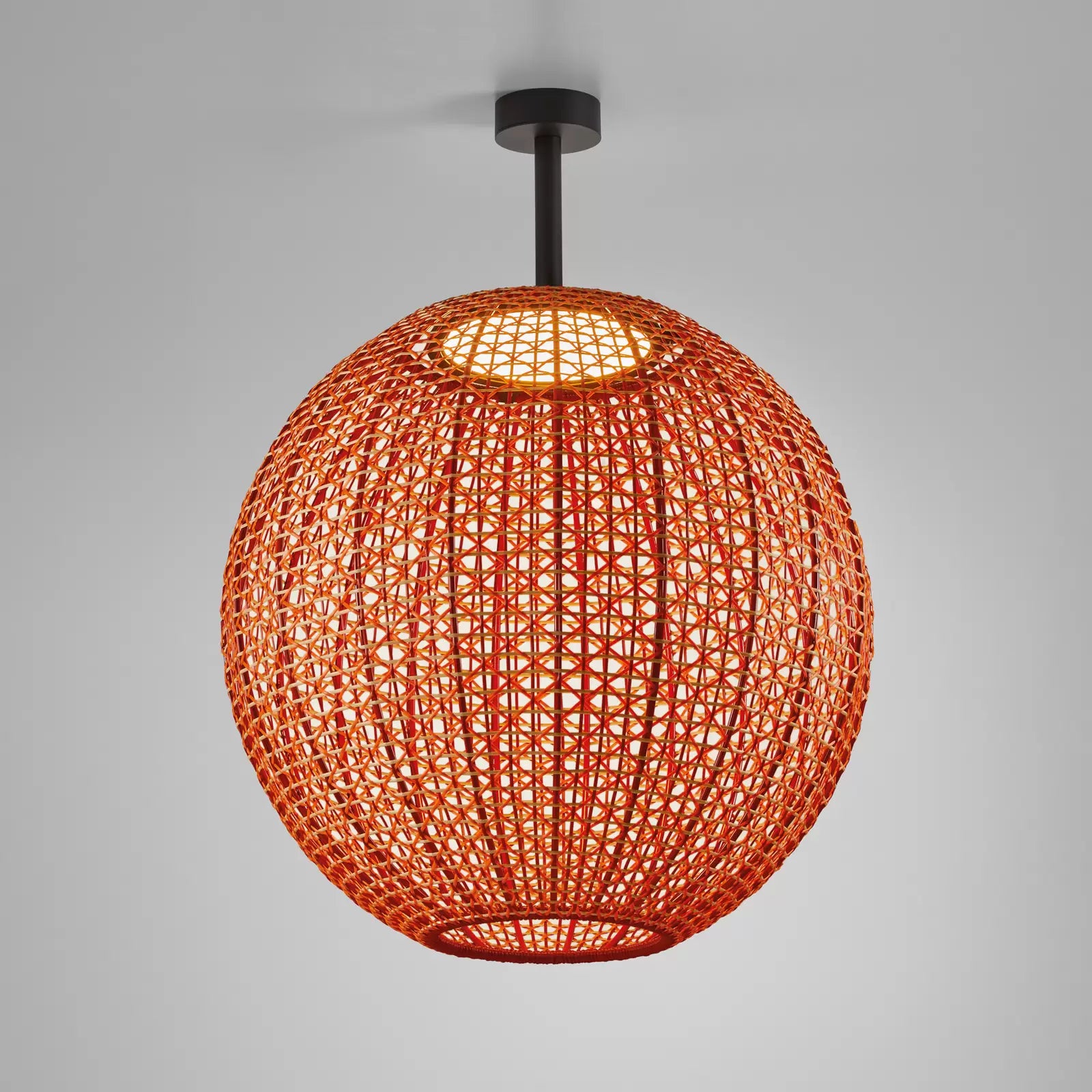 Nans Ceiling, Sphere, 80 cm, Red, LED, 24W, Triac Dim, IP54