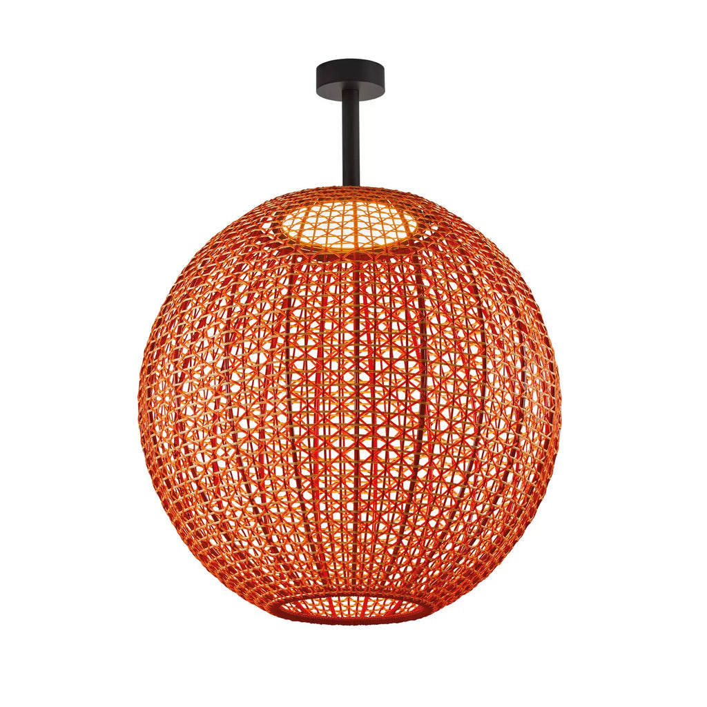 Nans Ceiling, Sphere, 80 cm, Red, LED, 24W, Triac Dim, IP54