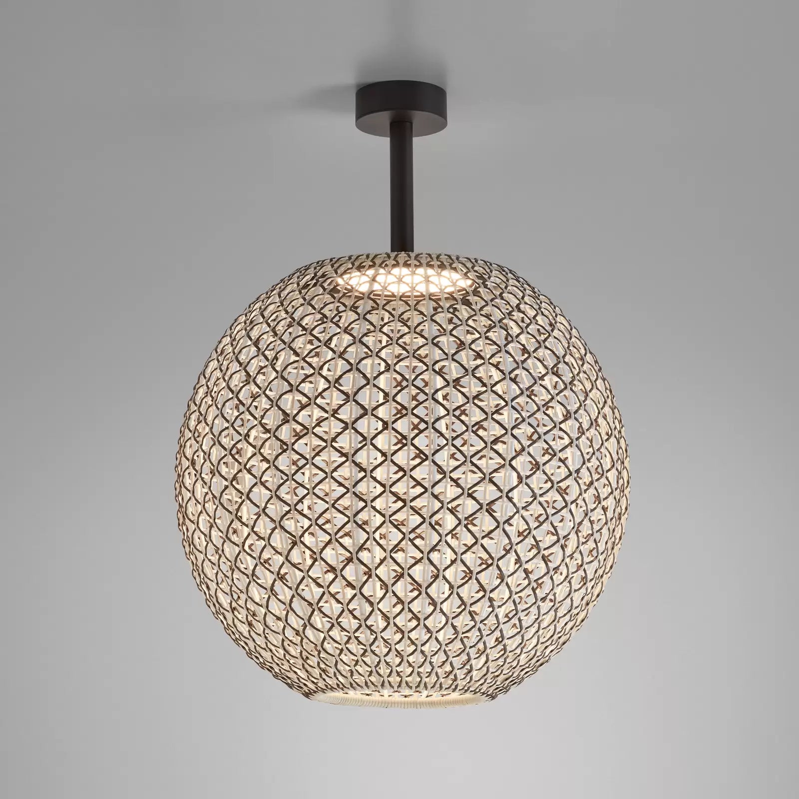 Nans Ceiling, Sphere, 80 cm, Brown, LED, 24W, Triac Dim, IP54