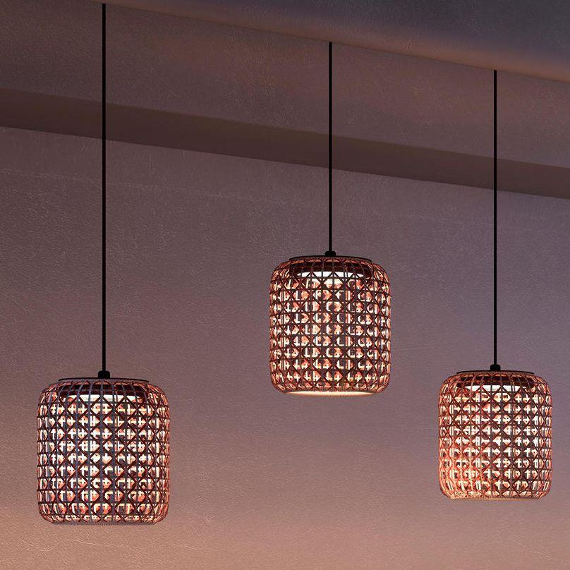 Nans Pendant, 46, Brown, LED, 9.5W, Triac Dim, IP54