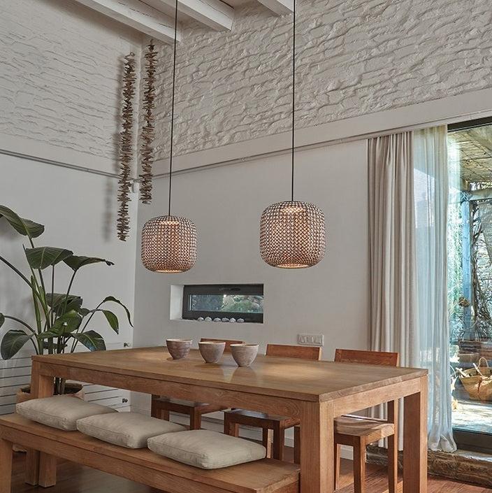 Nans Pendant, Triple Cluster, Beige, LED, 28.5W, Triac Dim, IP54