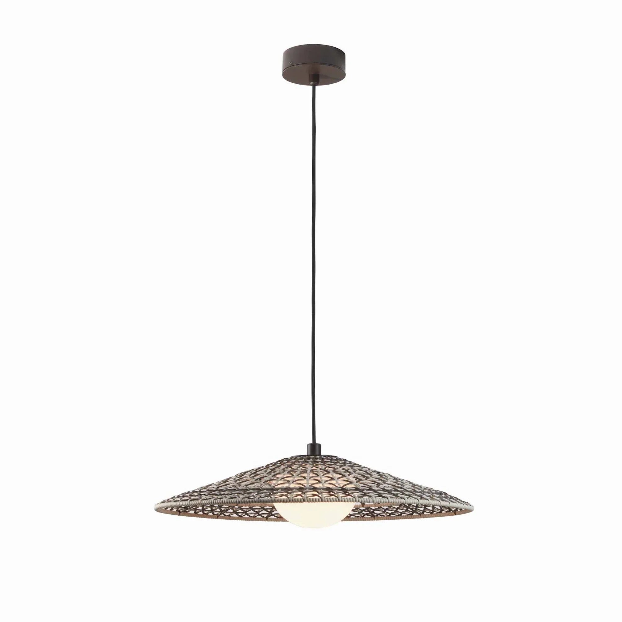 Nans Pendant, Cone, Brown, LED, 8W, Triac Dim, IP54