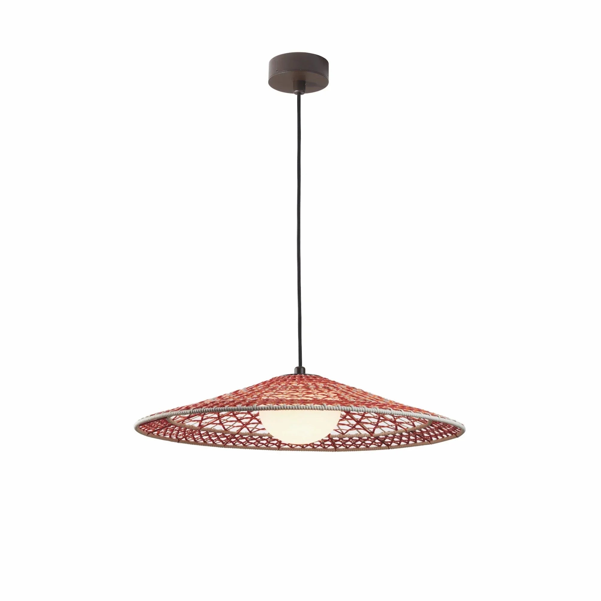 Nans Pendant, Cone, Red, LED, 8W, Triac Dim, IP54