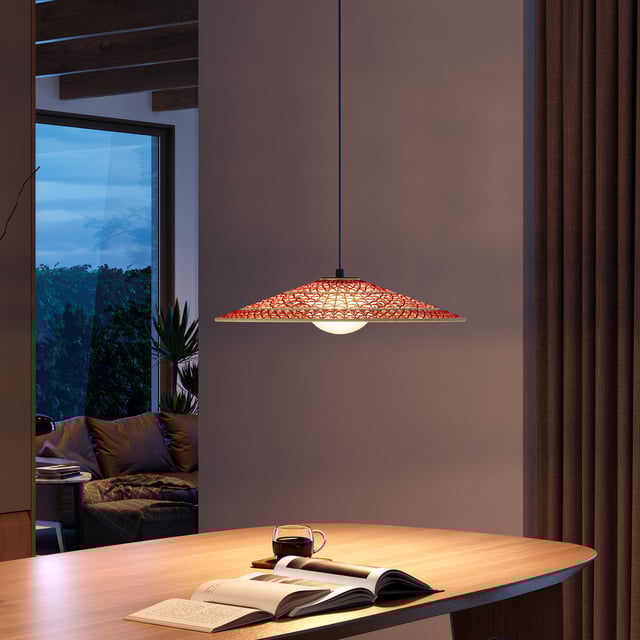 Nans Pendant, Cone, Brown, LED, 8W, Triac Dim, IP54