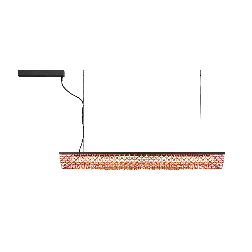 Nans Pendant, Linear, Red, LED, 44W, Triac Dim, IP54