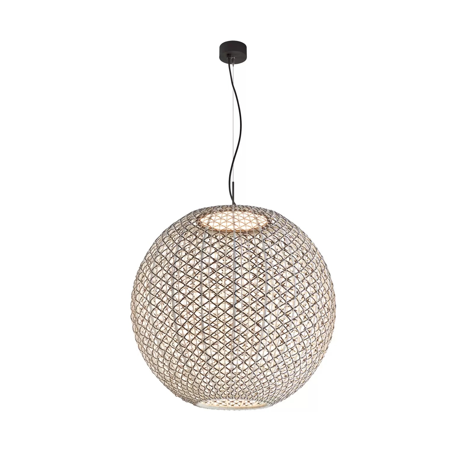 Nans Pendant, Sphere, 80 cm, Brown, LED, 14W, Triac Dim, IP54
