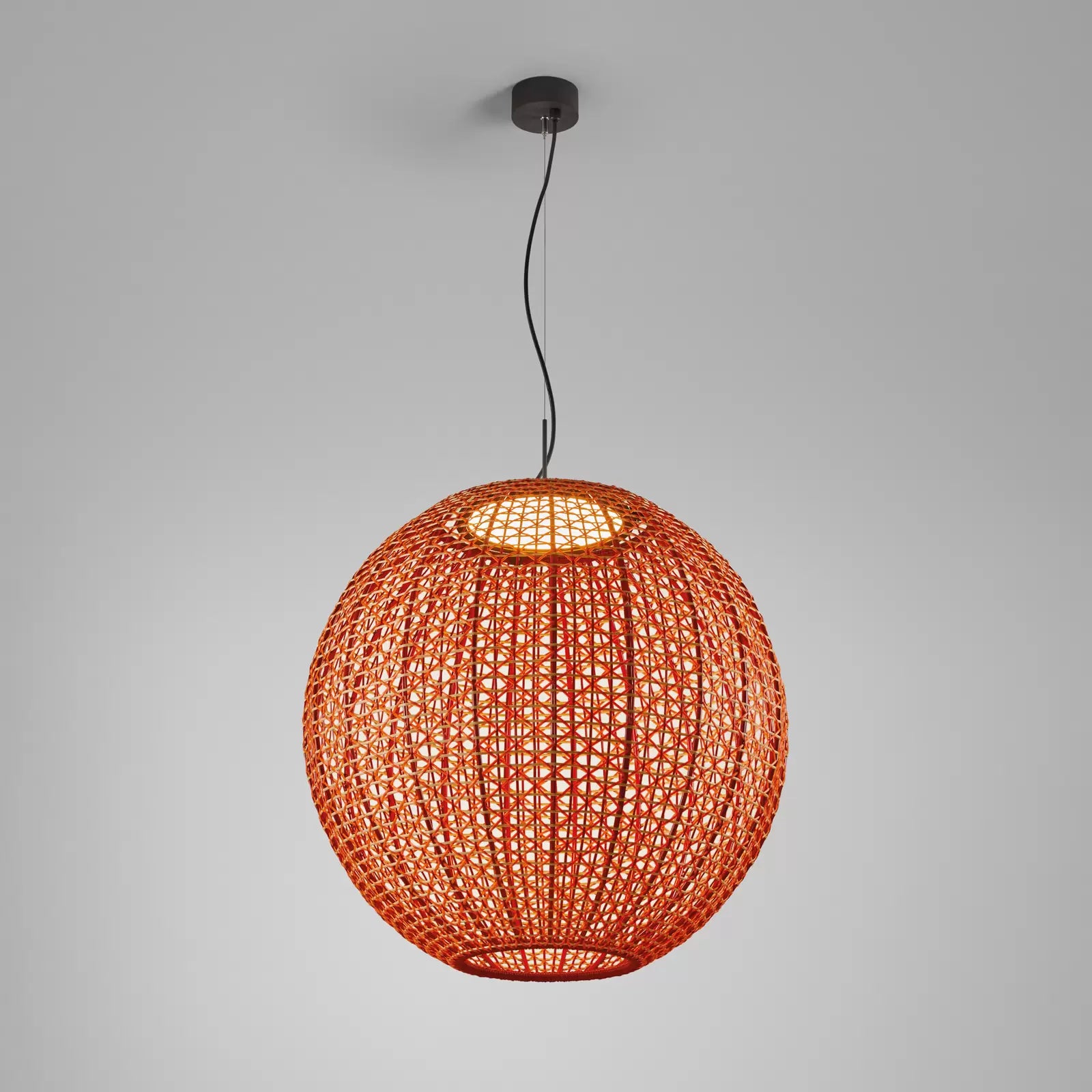 Nans Pendant, Sphere, 80 cm, Red, LED, 14W, Triac Dim, IP54