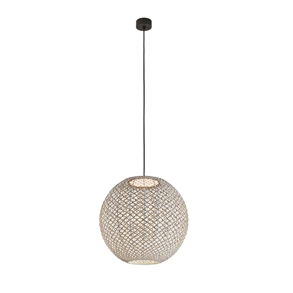 Nans Pendant, Sphere, 60 cm, Brown, LED, 14W, Triac Dim, IP54