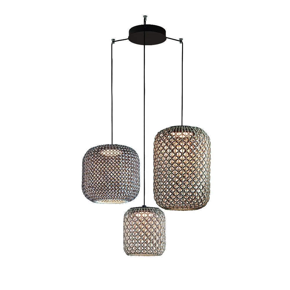 Nans Pendant, Triple Cluster, Brown, LED, 28.5W, Triac Dim, IP54