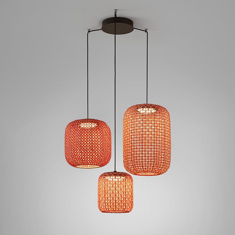 Nans Pendant, Triple Cluster, Beige, LED, 28.5W, Triac Dim, IP54