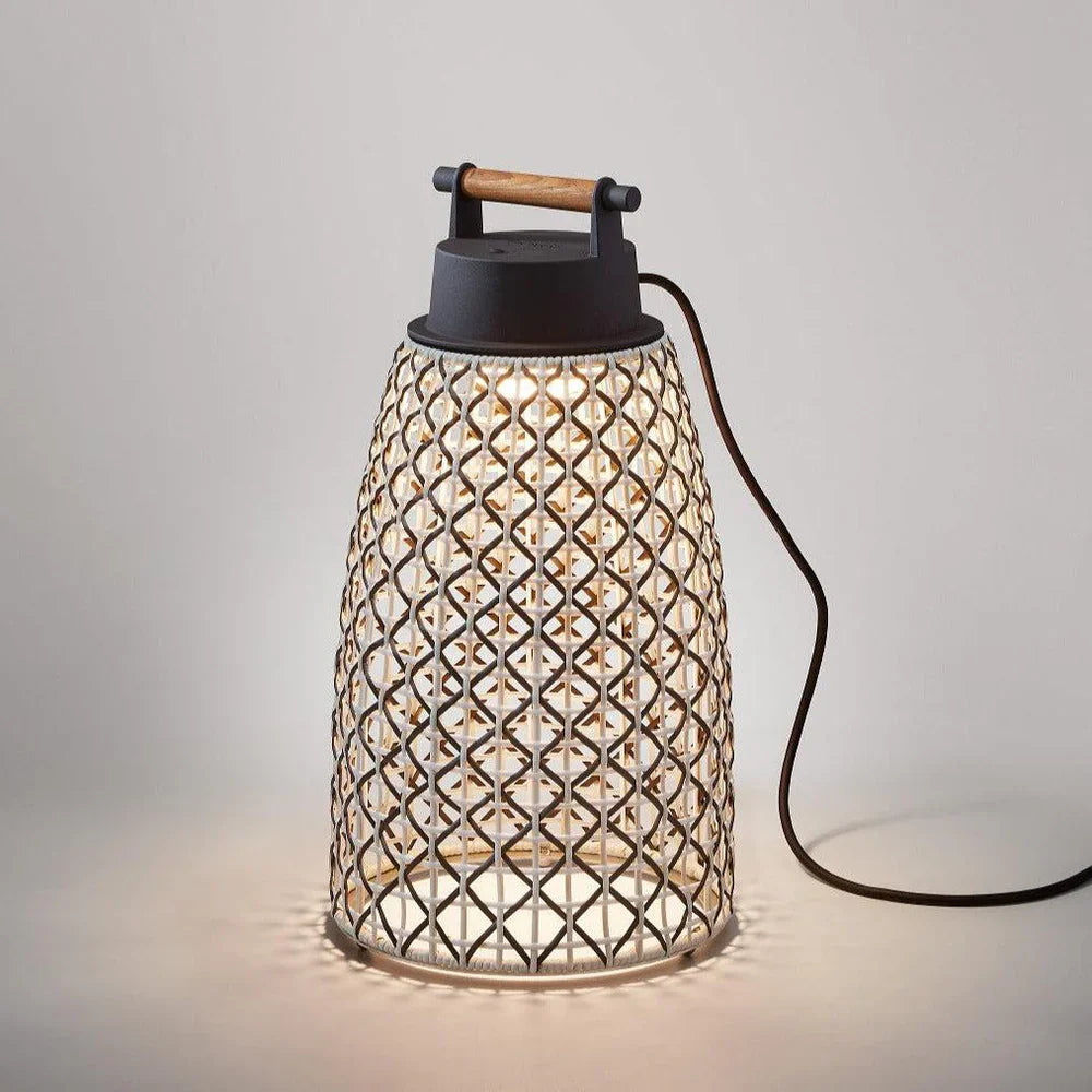 Nans Table, Cone, 49 cm, Brown, LED, 6.3W, Touch Dim, Plugs In, IP54