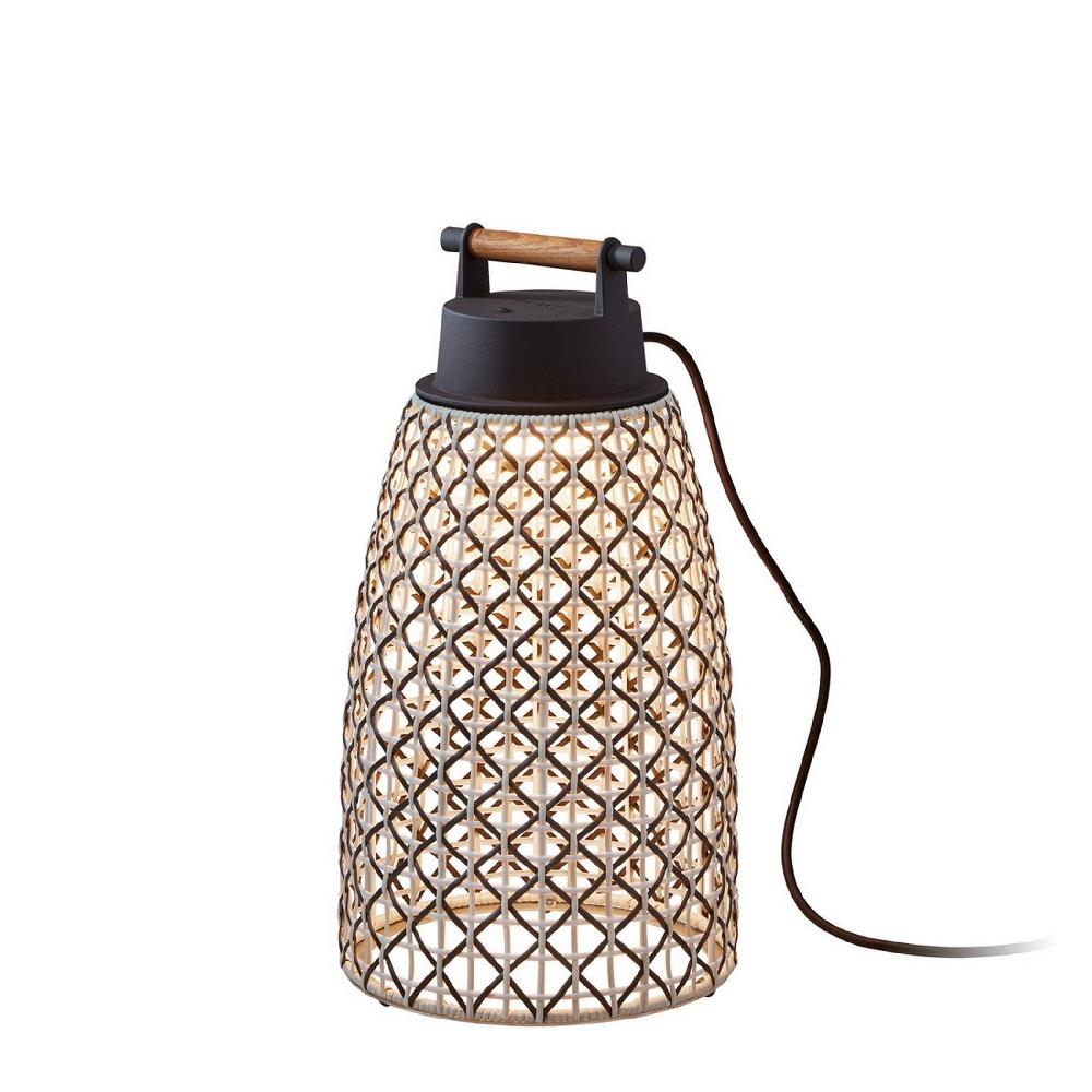 Nans Table, Cone, 49 cm, Brown, LED, 6.3W, Touch Dim, Plugs In, IP54