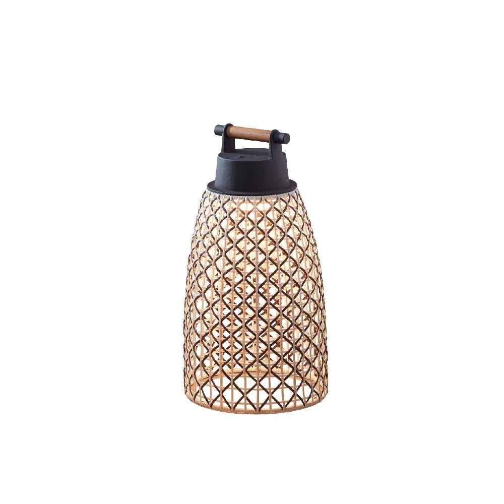 Nans Table Wireless, Cone, 41 cm, Brown, LED, 3W, Touch Dim, IP54