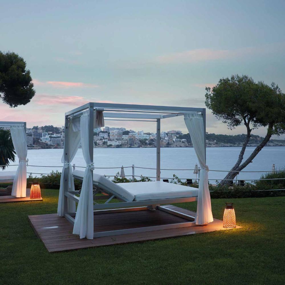 Nans Table Wireless, Cone, 49 cm, Red, LED, 3W, Touch Dim, IP54