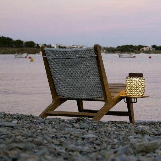 Nans Table, Cone, 49 cm, Brown, LED, 6.3W, Touch Dim, Plugs In, IP54