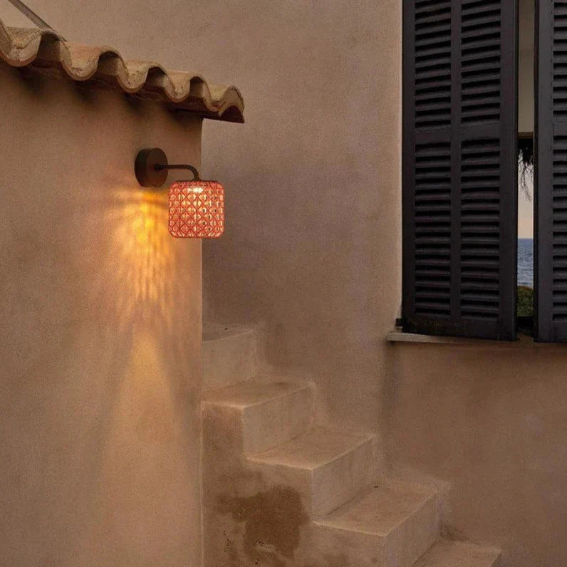 Nans Wall, Small, Brown, LED, 8W, Triac Dim, IP54