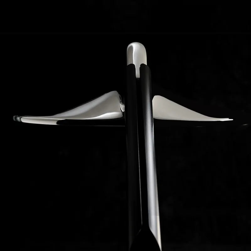 Niwaki Reading Table Lamp, Black with Chrome Shade, LED, Thumbswitch Dim, IP20