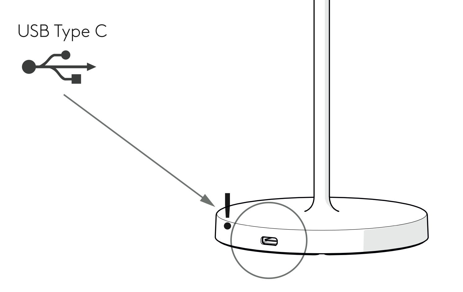 Nomad Table Lamp, Black, LED, Wireless, Push Dim, IP65