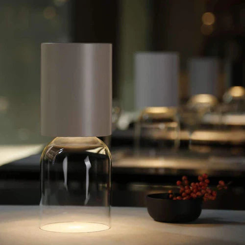 Nui Mini Wireless Table, Sand Shade, LED, Touch Dim, IP54