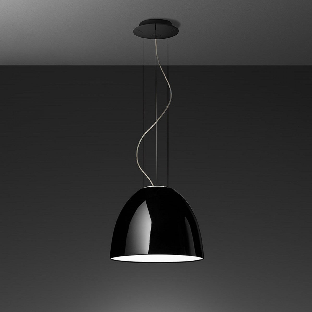 Nur Pendant, Black Gloss, IP20