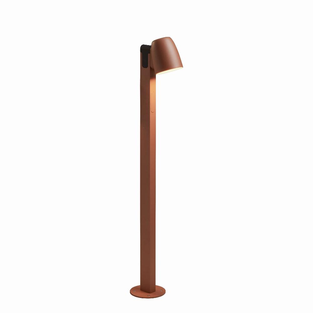 Nut Bollard, 90 cm, Terracotta, LED, 6.3W, Triac Dim, IP65