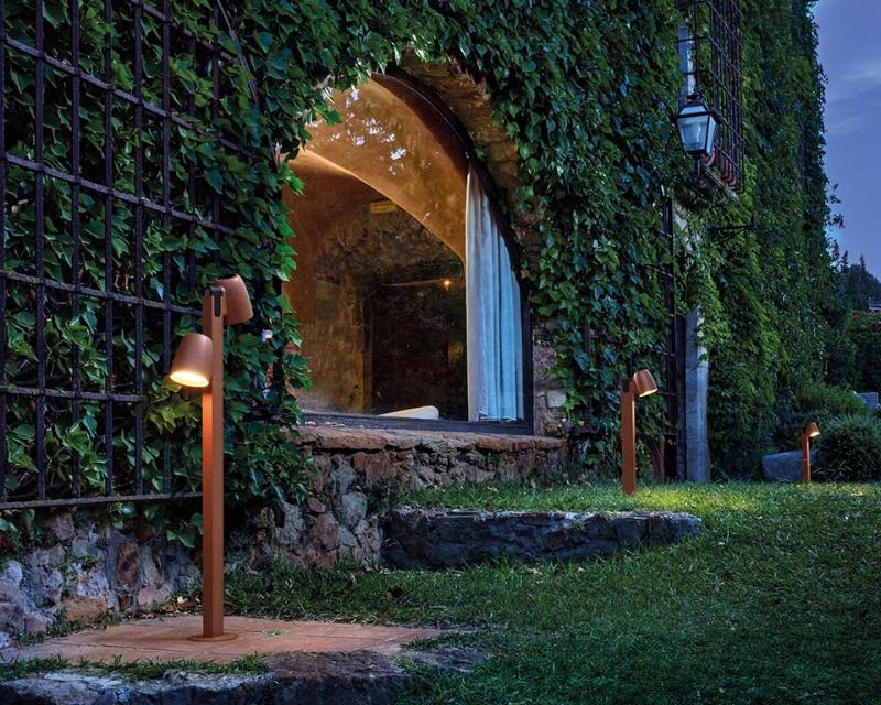 Nut Bollard, 60 cm, Graphite Brown, LED, 6.3W, Triac Dim, IP65